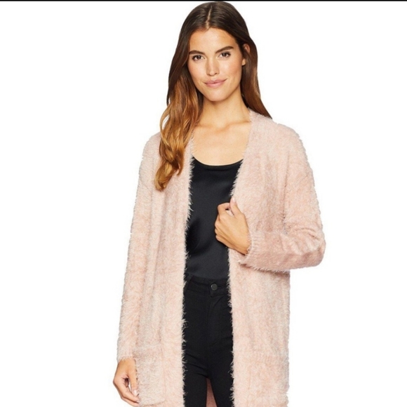 Chelsea \u0026 Theodore Sweaters | Chelsea \u0026Theodore Soft Eyelash Knit Open Cardigan | Color: Pink | Size: M | Aclementenj1's Closet